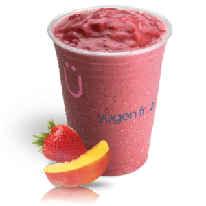 Peach berry sunset smoothie